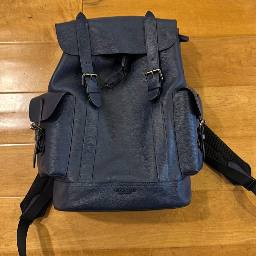 Blue Coach Hudson Backpack Full Size